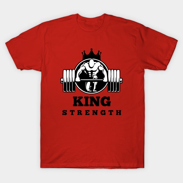 King Strength Logo T-Shirt by KingStrengthGym